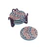 Picture of Mosaic Tile Craft Kit - BOHO Ceramic Coasters with Stand