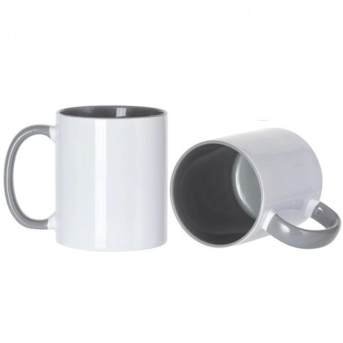 Picture of Permasub Sublimation Coffee Mug 11oz - Grey Inner Handle