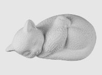 Picture of Ceramic Bisque Cat and Bird Besties Figurine 4pc