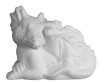 Picture of Ceramic Bisque Mama and Baby Dragon 4pc