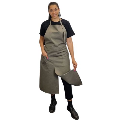 Picture of Pottery Apron Split Leg - Olive