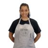 Picture of Pottery Apron Split Leg - Grey "Caution"