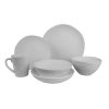 Picture of Stoneware Pottery Bisque Ashley Salad Plate 4pc