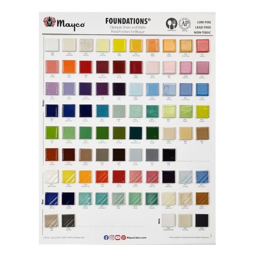 Picture of Mayco Tile Chart - 2025 Foundations
