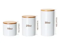 Picture of Sublimation Ceramic Cannister and Lid - Set of 3