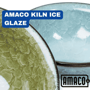Amaco Kiln Ice Ceramic Glazes semi-translucent frozen effects glaze