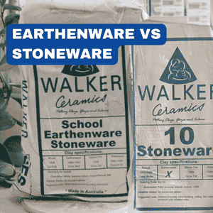 What is the difference between earthenware and stoneware clay?